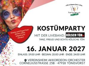 Vorschaubild für: Karnevalsparty mit KÖLSCH TÖNis